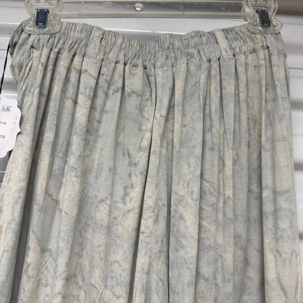 Hands to Hearts Fly Away Pants Marble Print L/XL Boho Wrap Harem Pants - Picture 5 of 12